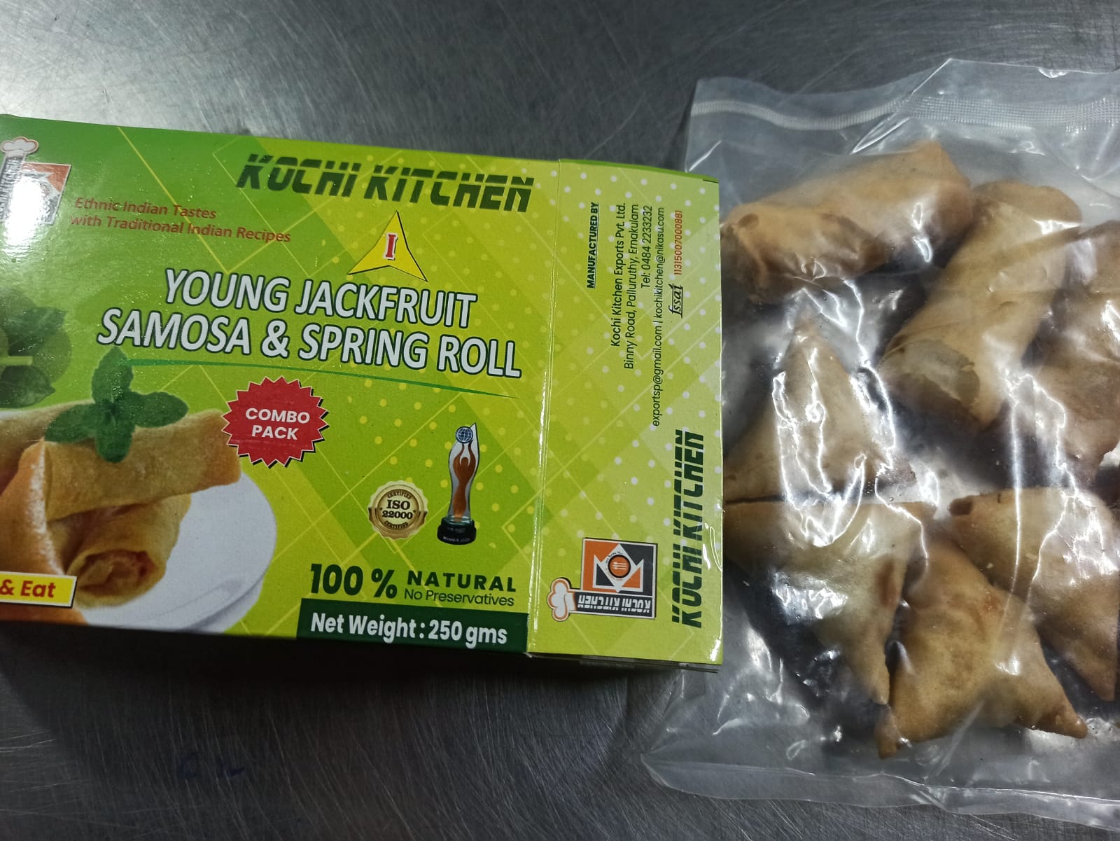 Jack Fruit Samosa And Spring Roll